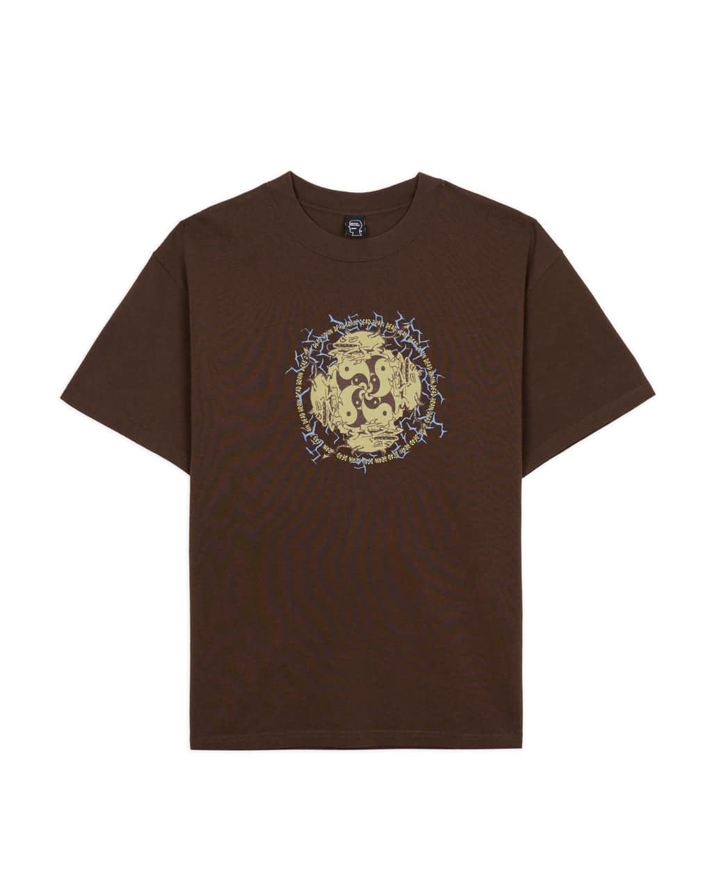 BRAIN DEAD/ブレインデッド/YING YANG RUN T-SHIRT - BROWN BROWN M