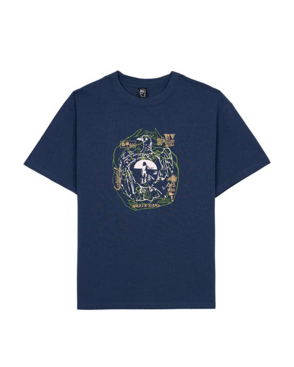 BRAIN DEAD/ブレインデッド/EARTH DEFENSE T-SHIRT - SLATE NAVY M