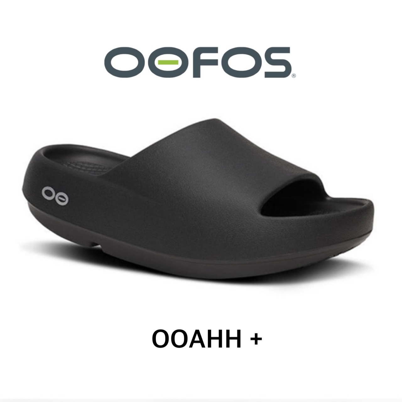 OOFOS/ウーフォス　OOAHH PLUS ウーアープラス　リカバリーサンダル BLACK 23cm