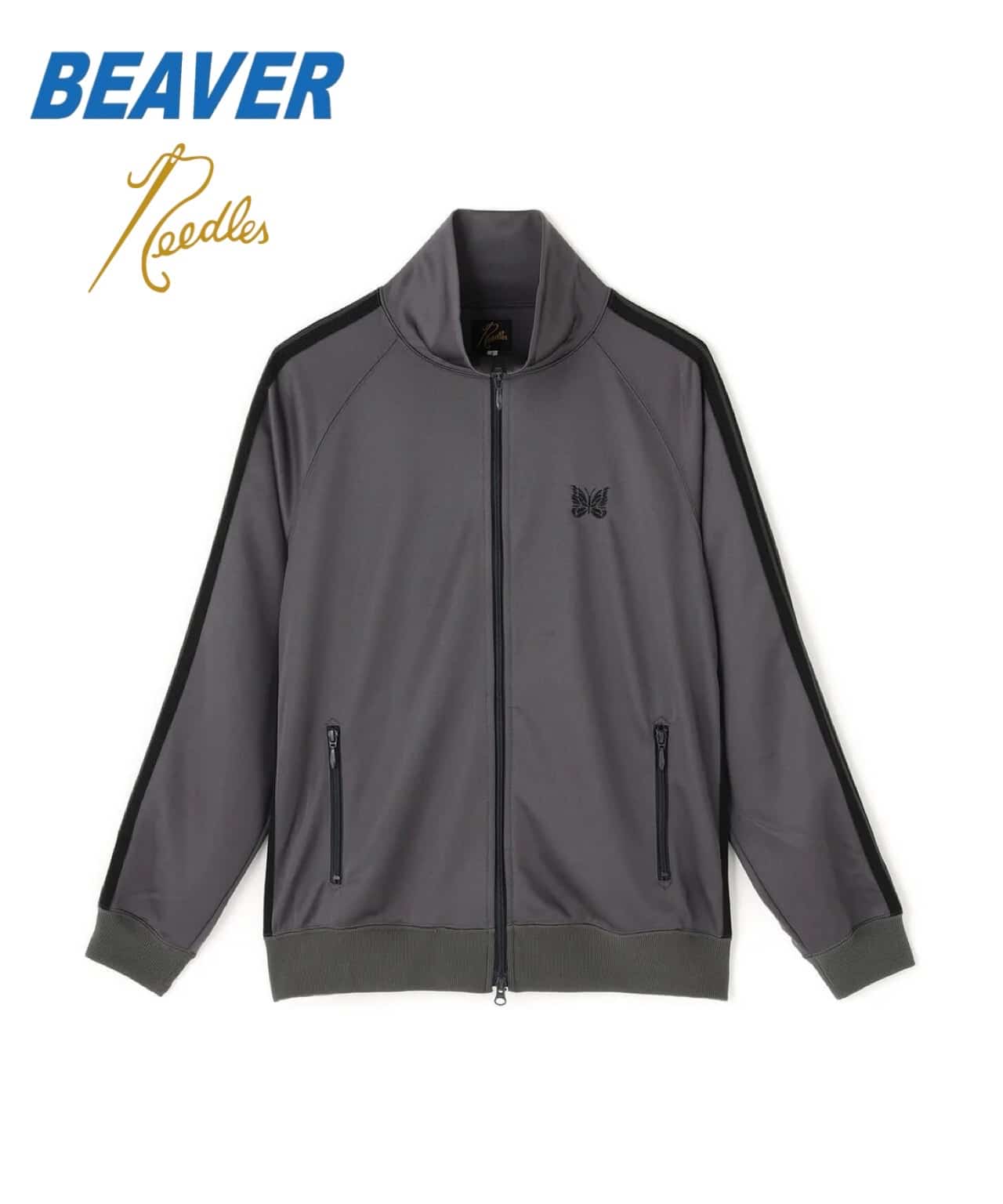 Needles/ニードルズ　別注Track Jacket - Poly Smooth -CHARCOAL 26AW CHARCOL S