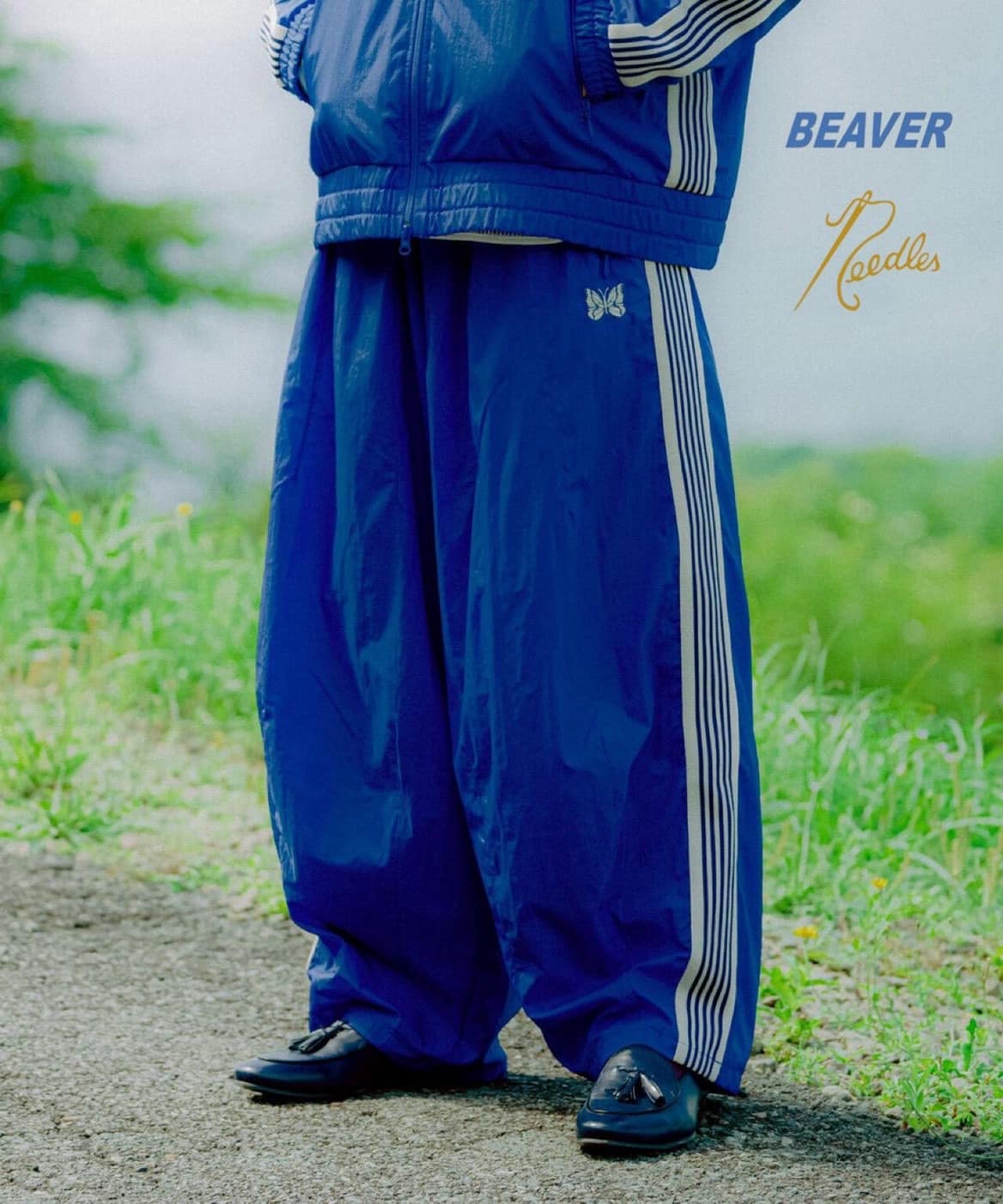 Needles/ニードルズ　別注H.D. Track Pant - NYLON BLUE BLUE XS