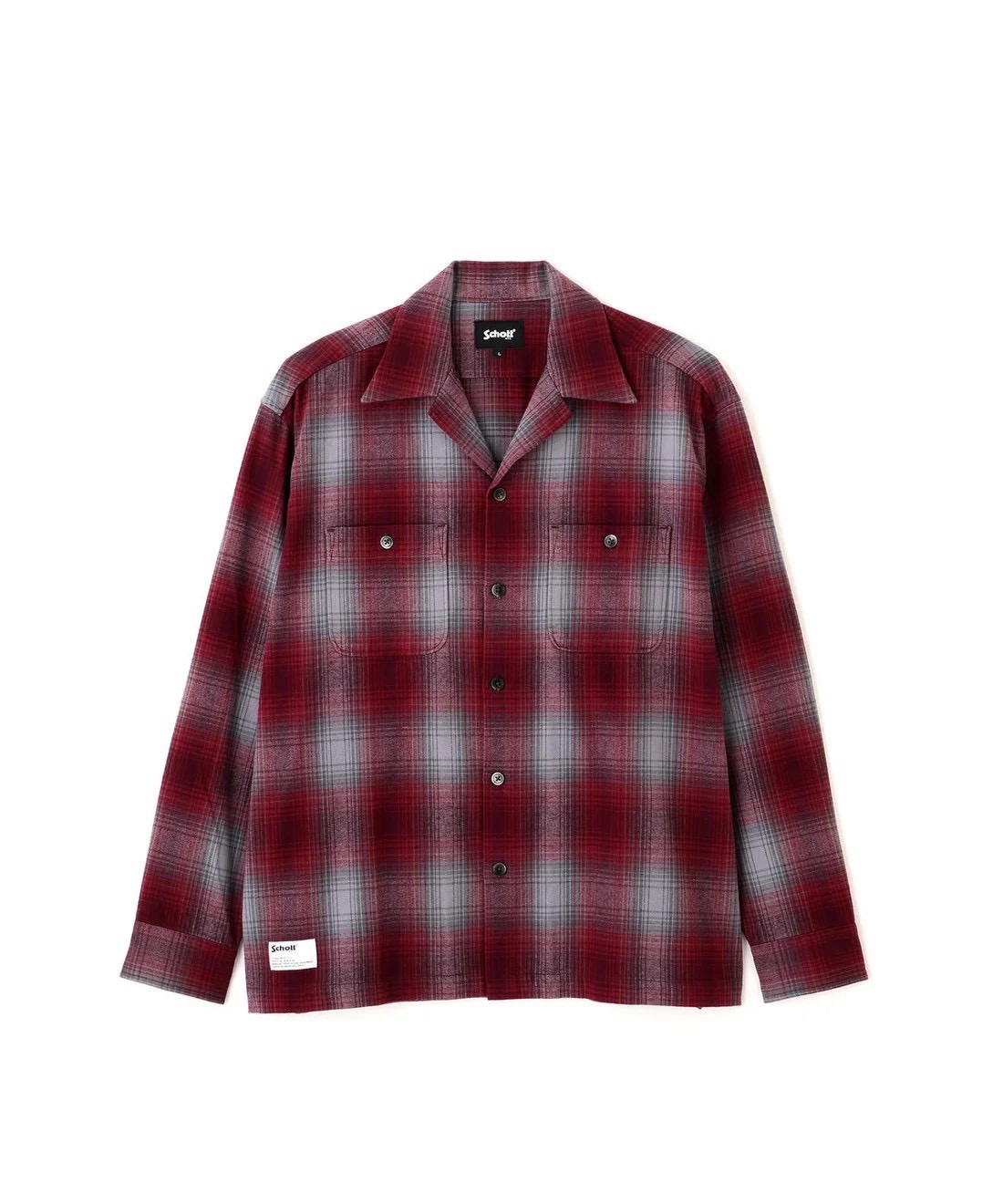 OMBRE CHECK FLANNEL SHIRT/オンブレ チェック フランネル シャツ RED M
