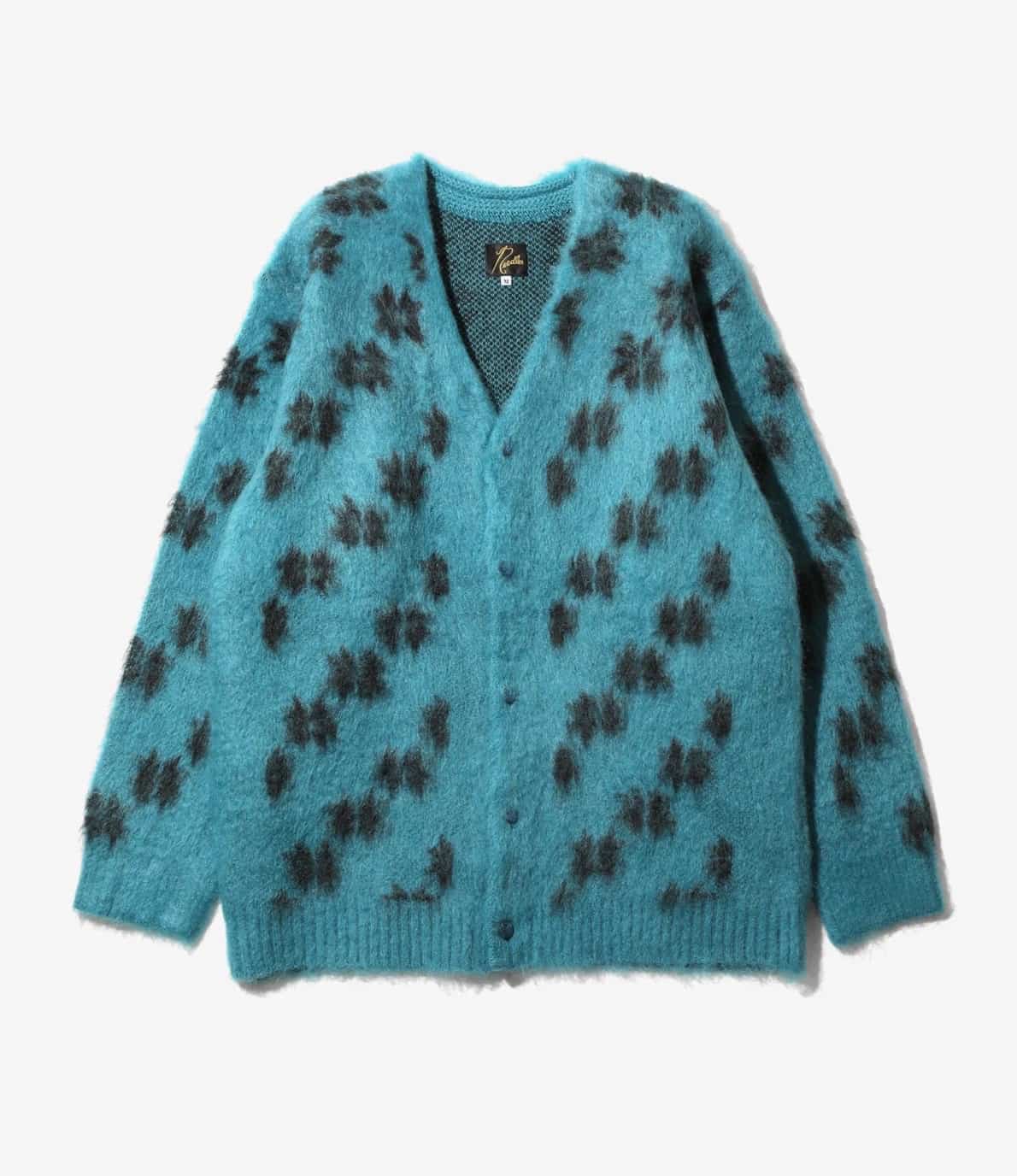 NEEDLES/ニードルズ/MOHAIR CARDIGAN - SNOWFLAKE モヘアカーディガン BLUE S