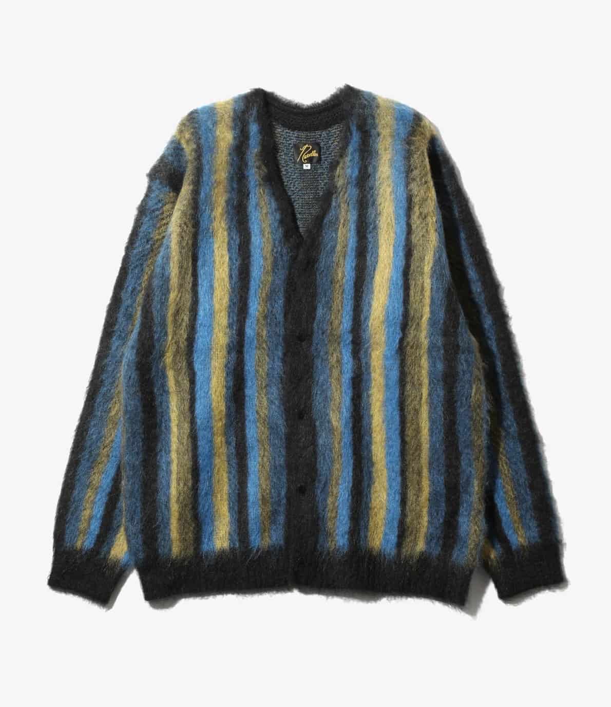 NEEDLES/ニードルズ/MOHAIR CARDIGAN - STRIPE モヘアカーディガン(S