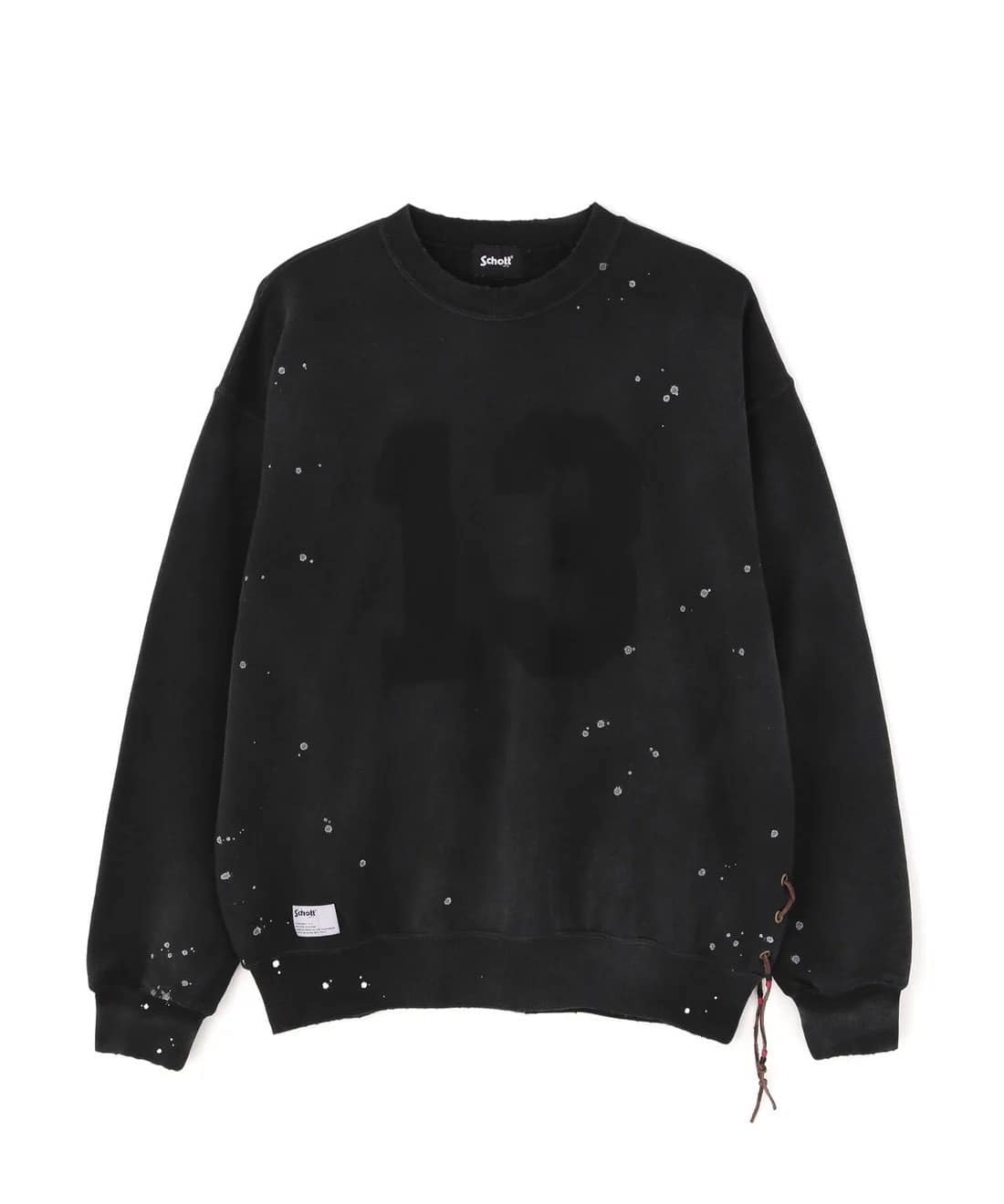 Schott/ショット/ASING CREW SWEAT “13”/エイジング クルー スウェット 13 -BLACK- BLACK M