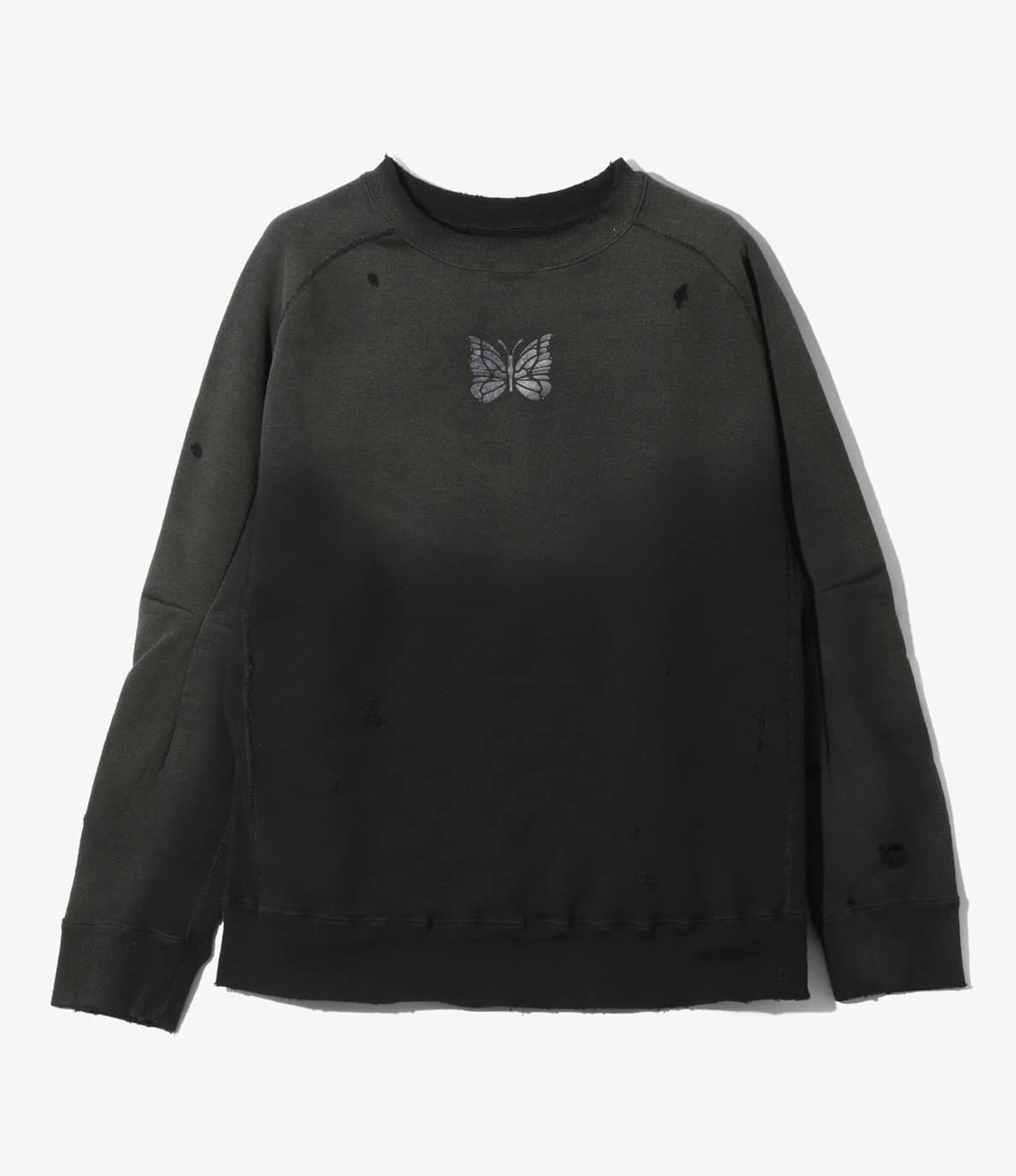 NEEDLES/ニードルズ/DECONSTRUCTED SWEAT SHIRT スウェット　トレーナー BLACK M