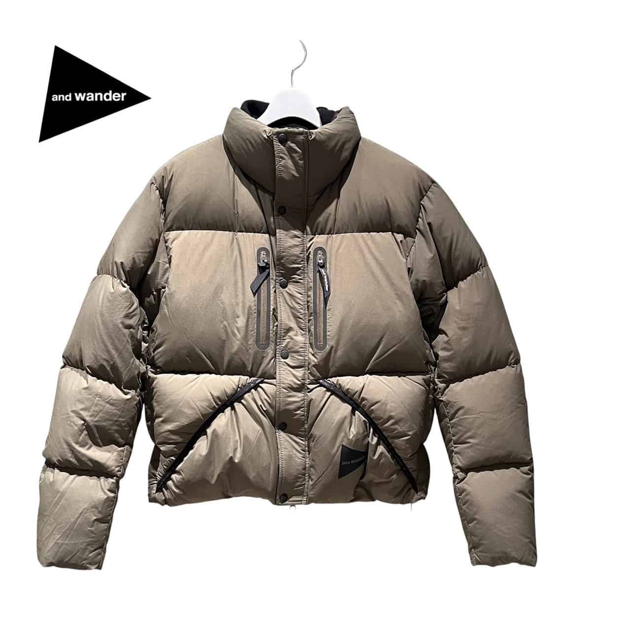 and wander/アンドワンダー/puffer down jacket　パファーダウンジャケット OLIVE M