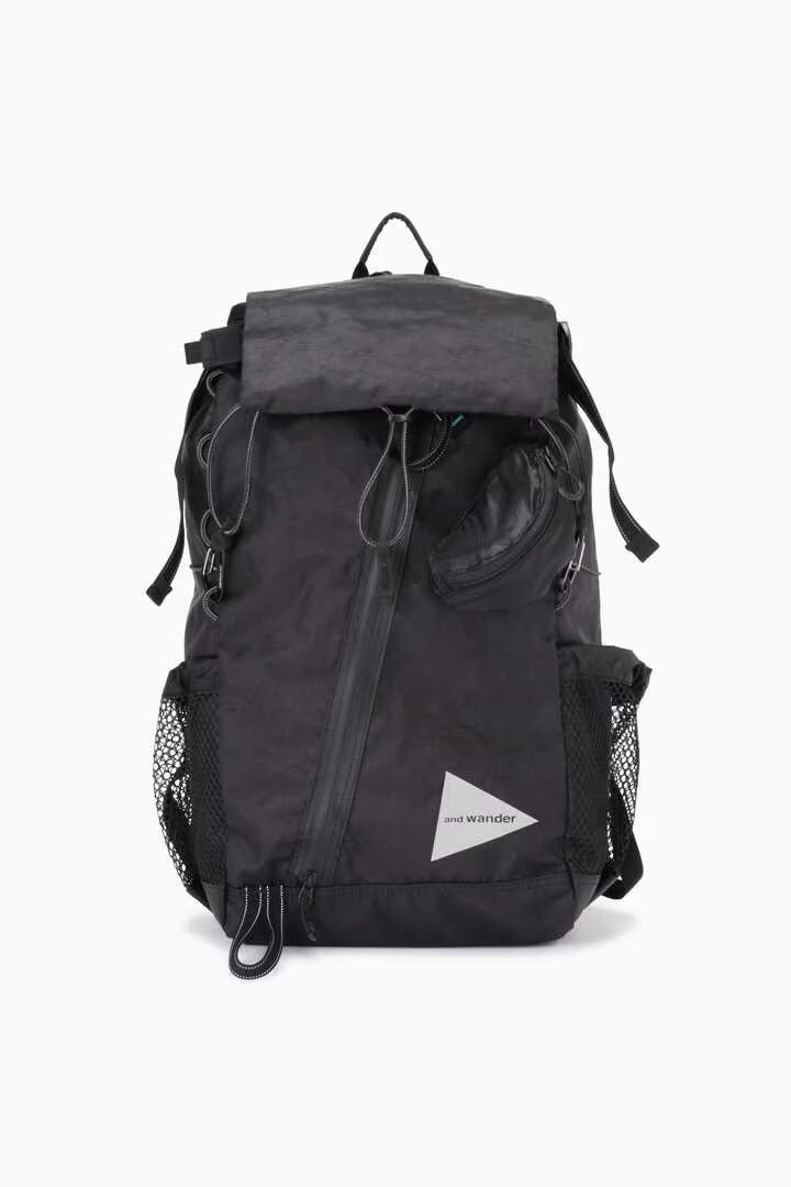 and wander/アンドワンダー/ECOPAK 30Lbackpack BLACK FREE