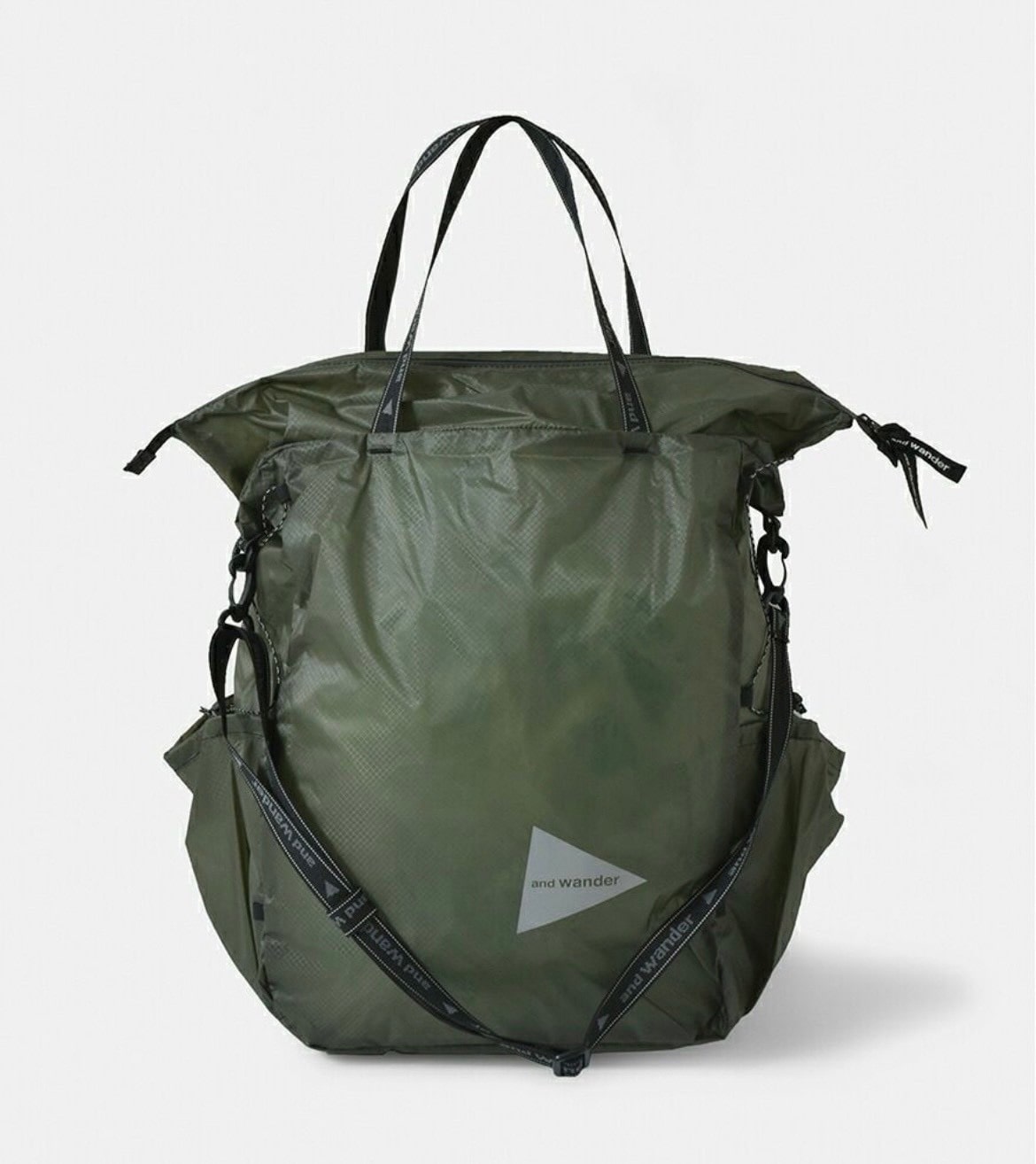 and wander/アンドワンダー/sil tote bag(FREE KHAKI)｜ ビーバー 