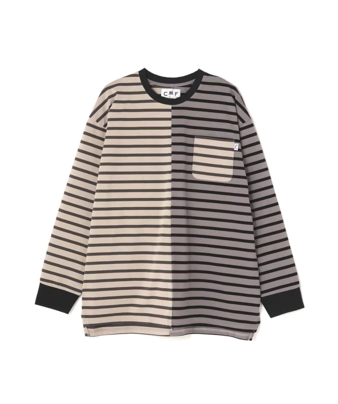 CMF OUTDOOR GARMENT/シーエムエフアウトドアガーメント/別注BORDER TEE L/S BEIGE M