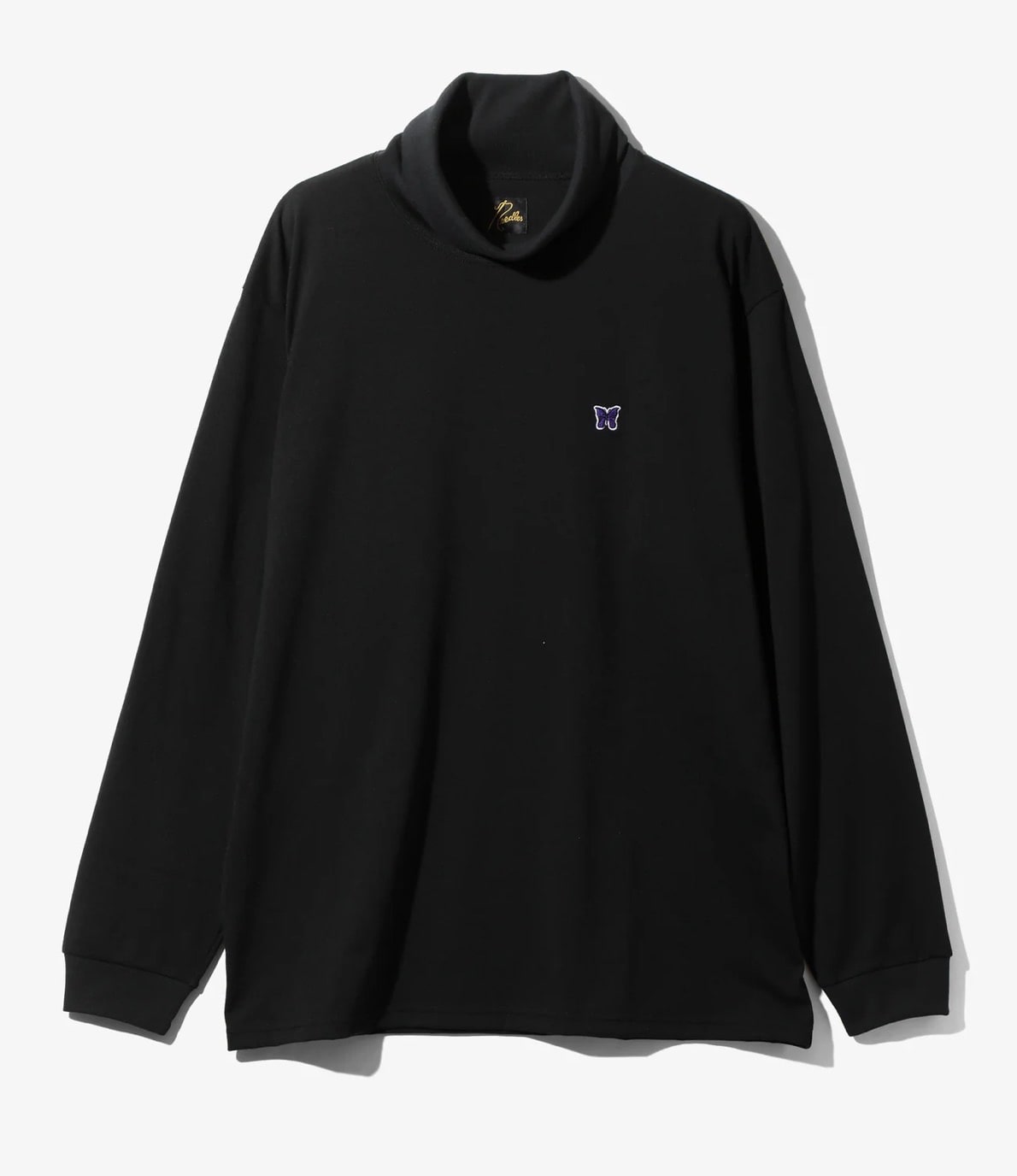 Needles/ニードルズ/L/S HIGH NECK TEE - POLY JERSEY 24AW BLACK S
