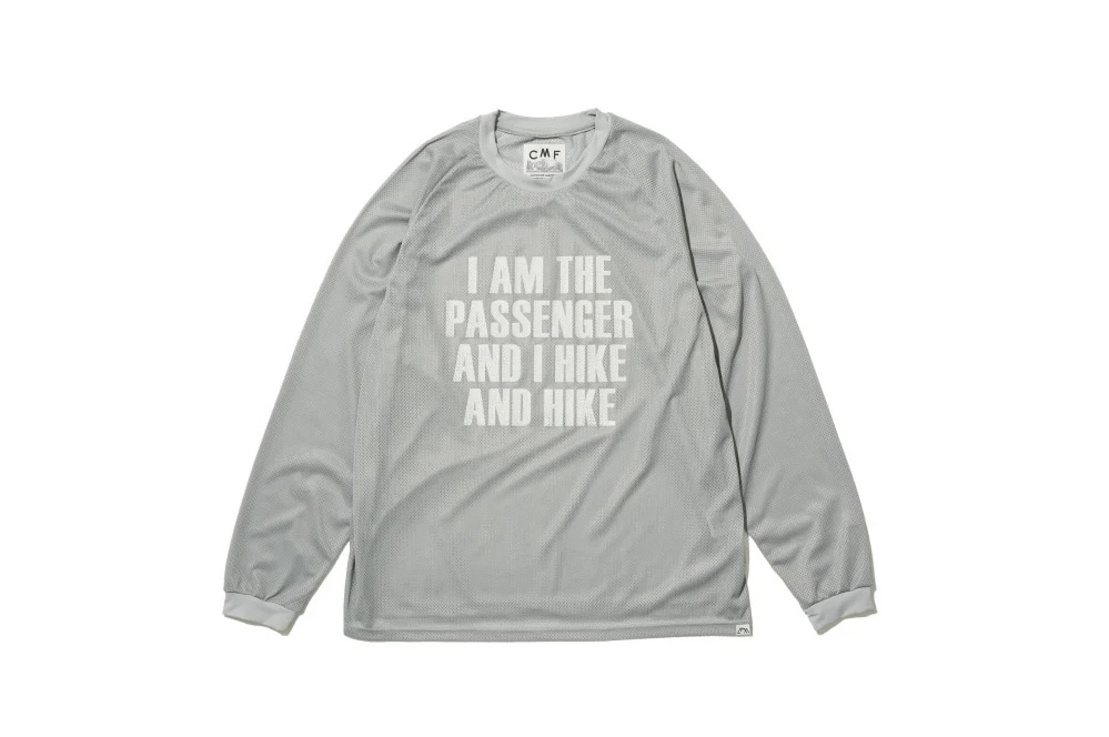 CMF OUTDOOR GARMENT/シーエムエフアウトドアガーメント/QUICK DRY MESH TEE L/S PT GREY M