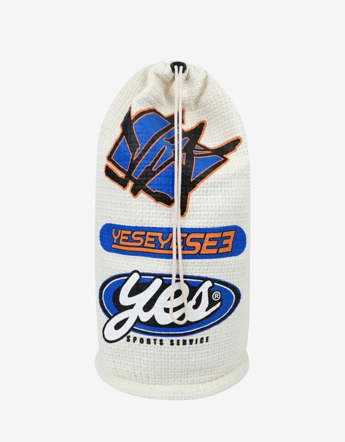 YES EYE SEE/イエスアイシー/Jacquard Fabric String Bag WHITE FREE