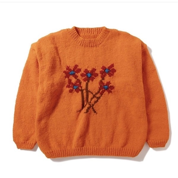 MacMahon Knitting Mills /マクマホンニッティングミルズ/Crew Neck Knit-5Flowers(FREE  ORANGE)｜ ビーバー｜名古屋PARCO | ONLINE PARCO（オンラインパルコ）