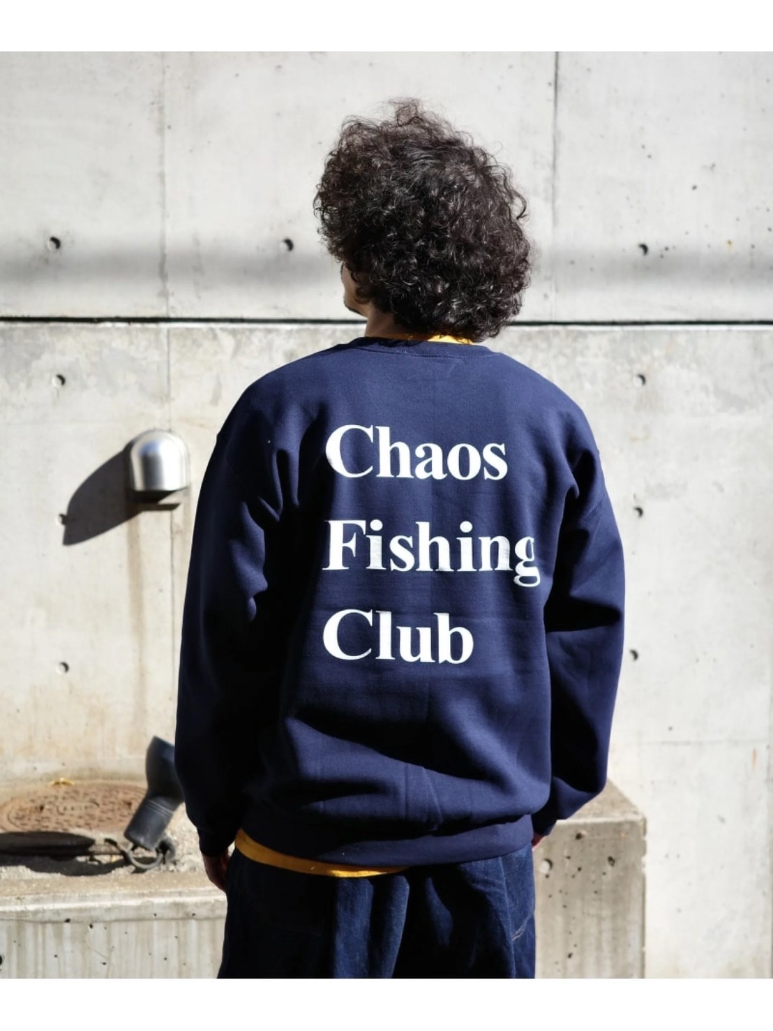 Chaos Fishing Club/カオスフィッシングクラブ/EX LOGO SWEAT CREW NAVY M