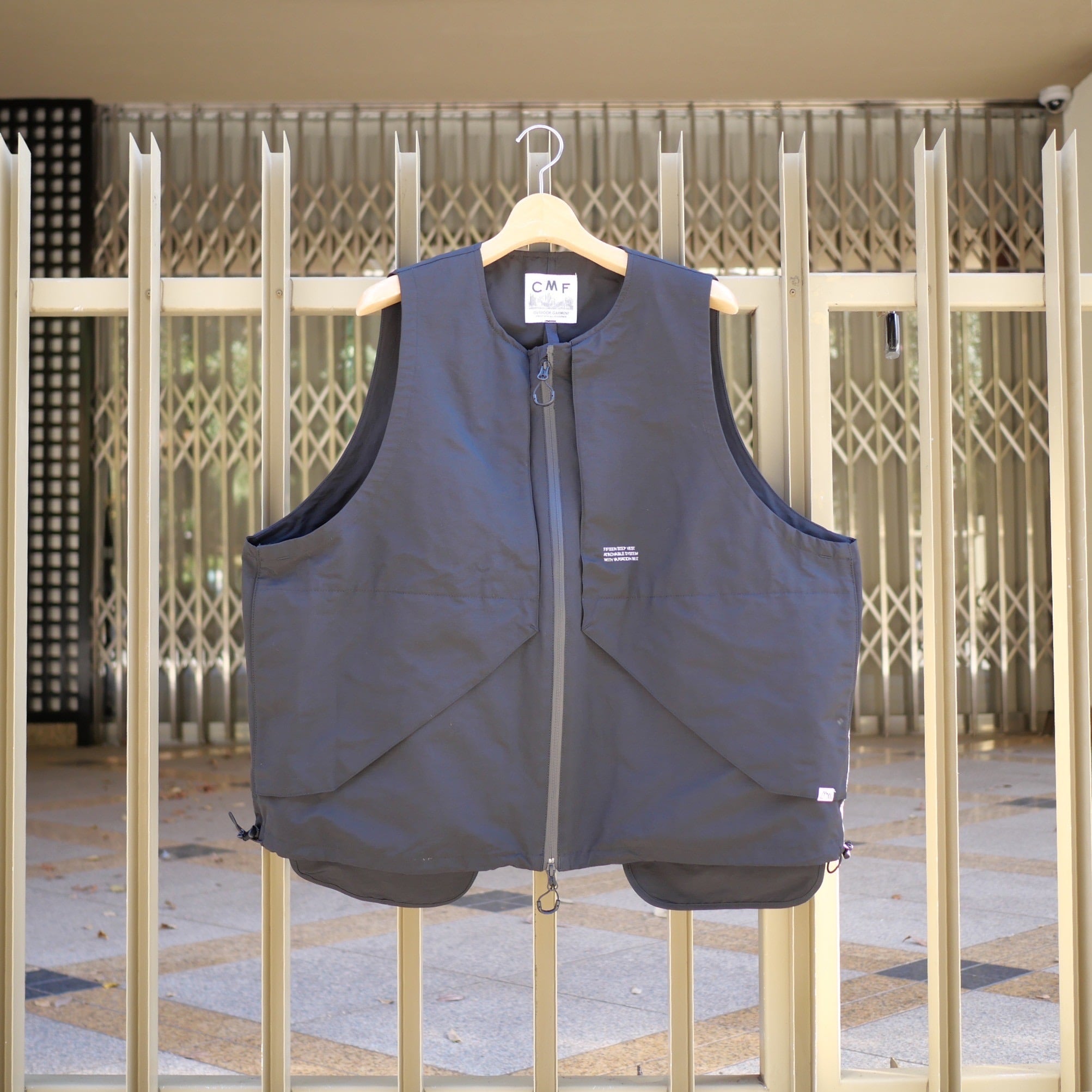 CMF OUTDOOR GARMENT/シーエムエフアウトドアガーメント/別注15 STEP VEST BLACK M