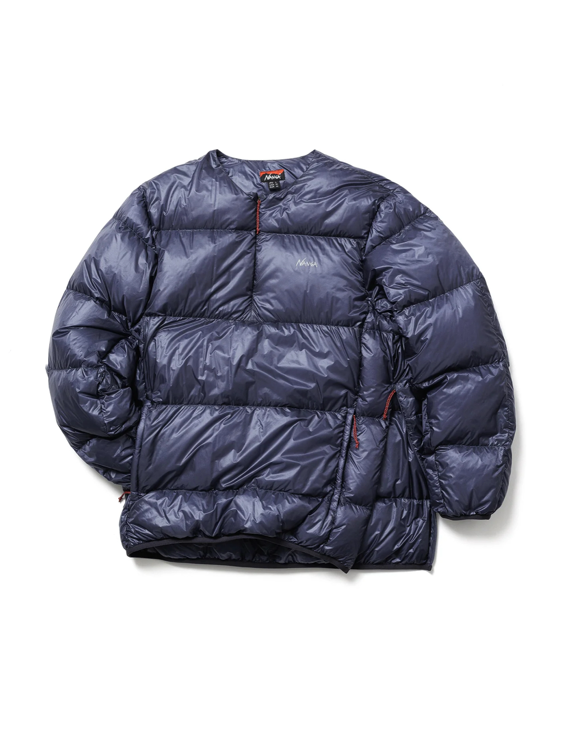  MOUNTAIN LODGE DOWN CREW NECK TOP(MEN) マウンテンロッジ ダウンクルーネックトップ A.BLUE XL