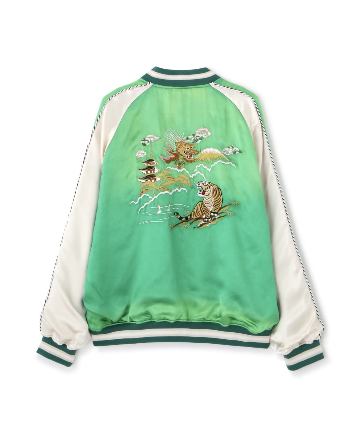 Schott/ショット/RAYON SUKA ASING JACKET/レーヨン エイジング スカジャン GREEN M