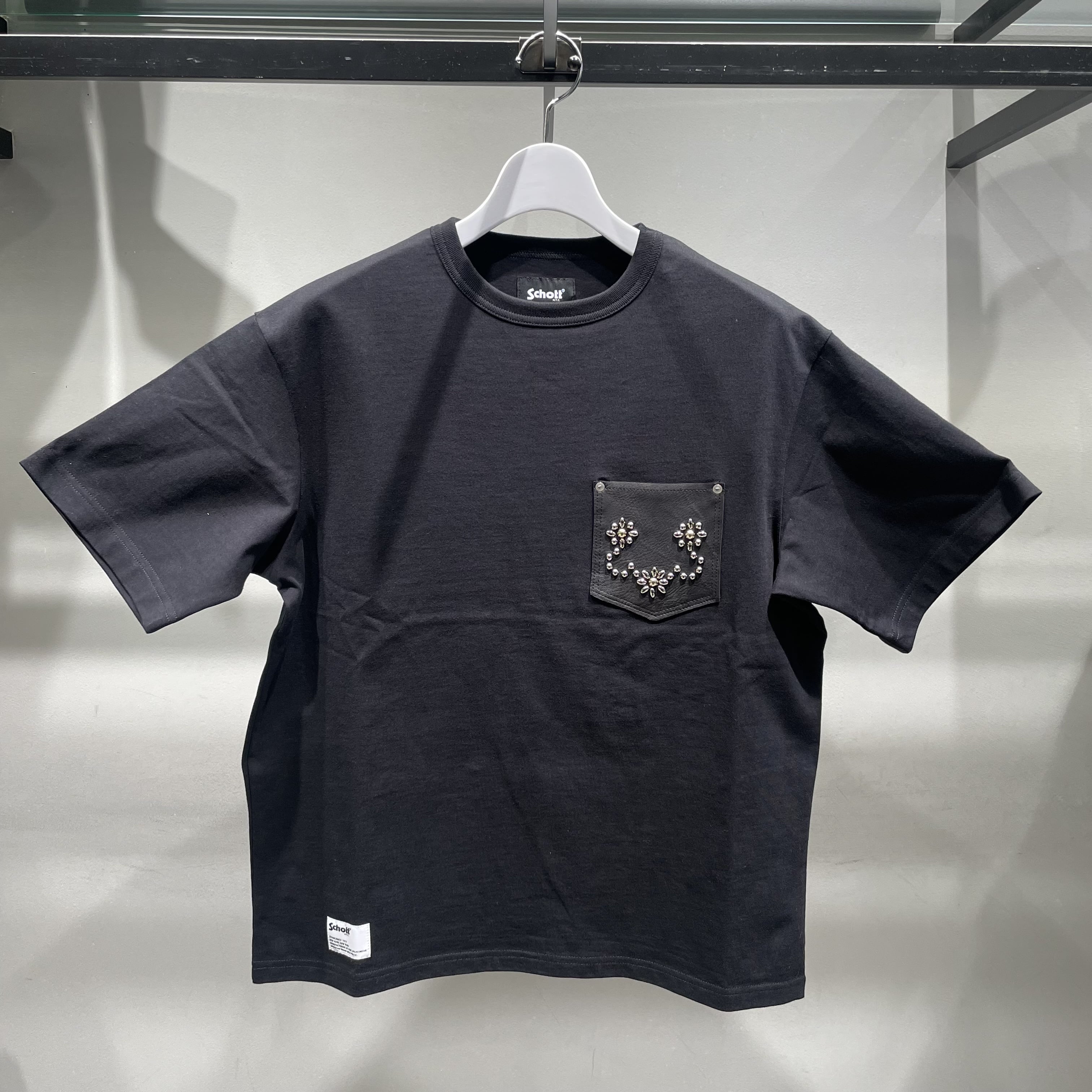 Schott/ショット/DEER STUDS T-SHIRT FLOWER/ディア スタッヅ Tシャツ フラワー BLACK M