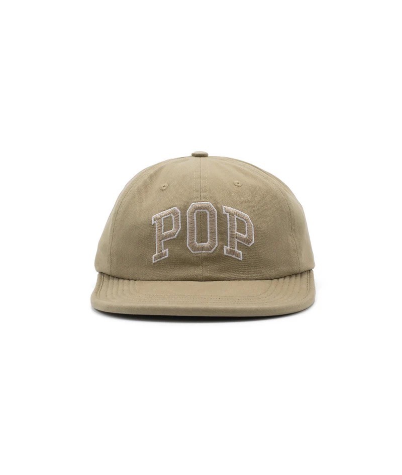 POP TRADING CO/ポップトレーディングカンパニー/Pop Arch Sixpanel Flexfoam Hat White Pepper BEIGE F