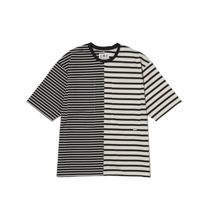 CMF OUTDOOR GARMENT/シーエムエフアウトドアガーメント/BORDER TEE S/S BLACK M