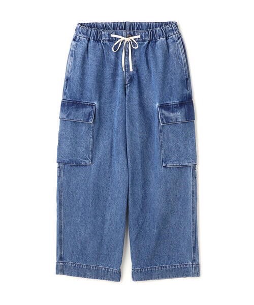 B omnivore/ビーオムニボー DENIM CARGO PANTS BLUE S