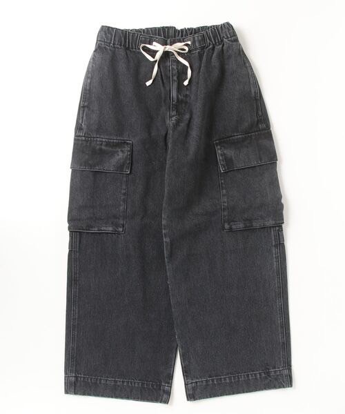 B omnivore/ビーオムニボー DENIM CARGO PANTS BLACK S