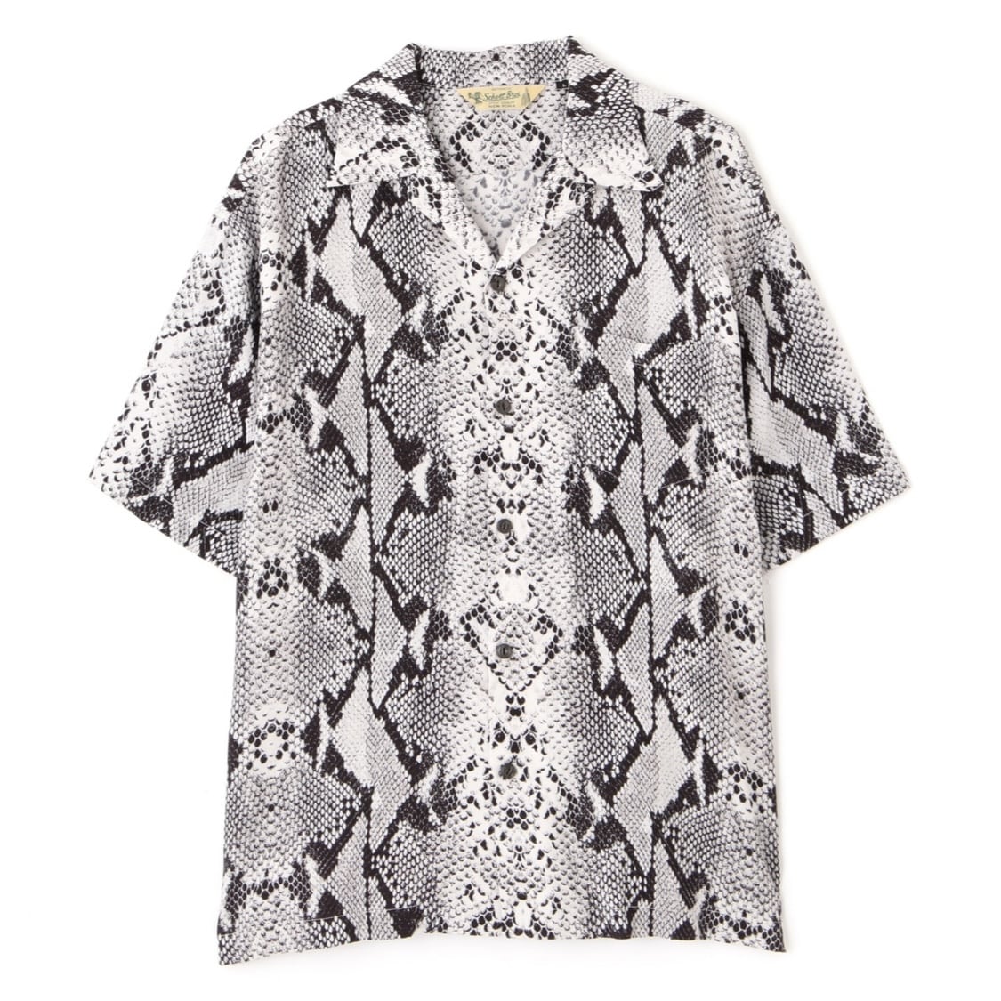 Schott/ショット/RAYON SHIRT PYTHON/レーヨンシャツ パイソン ライトグレー M