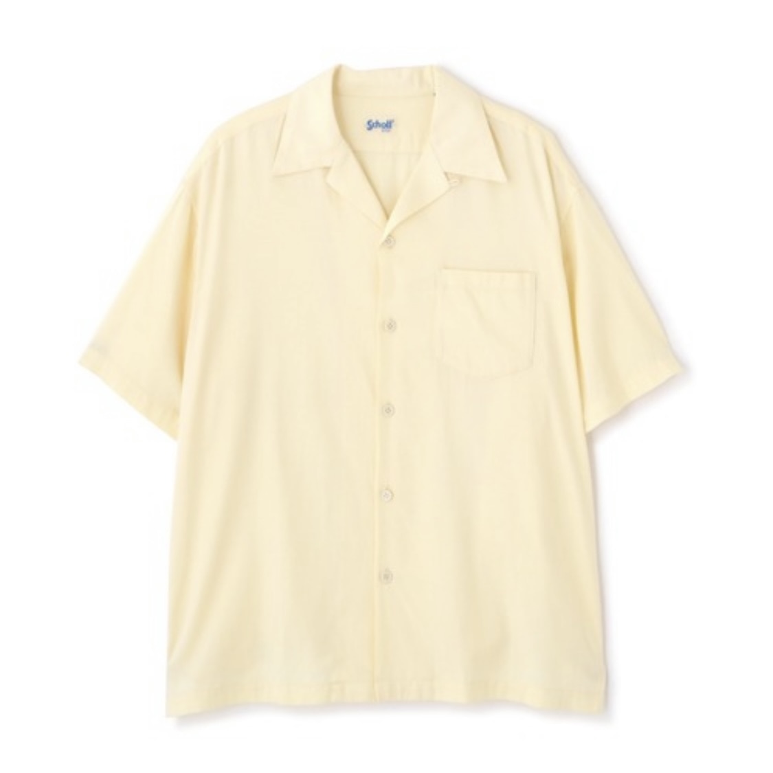 Schott/ショット/CR PLAIN SHIRT/コットン レーヨン プレーンシャツ CREAM M