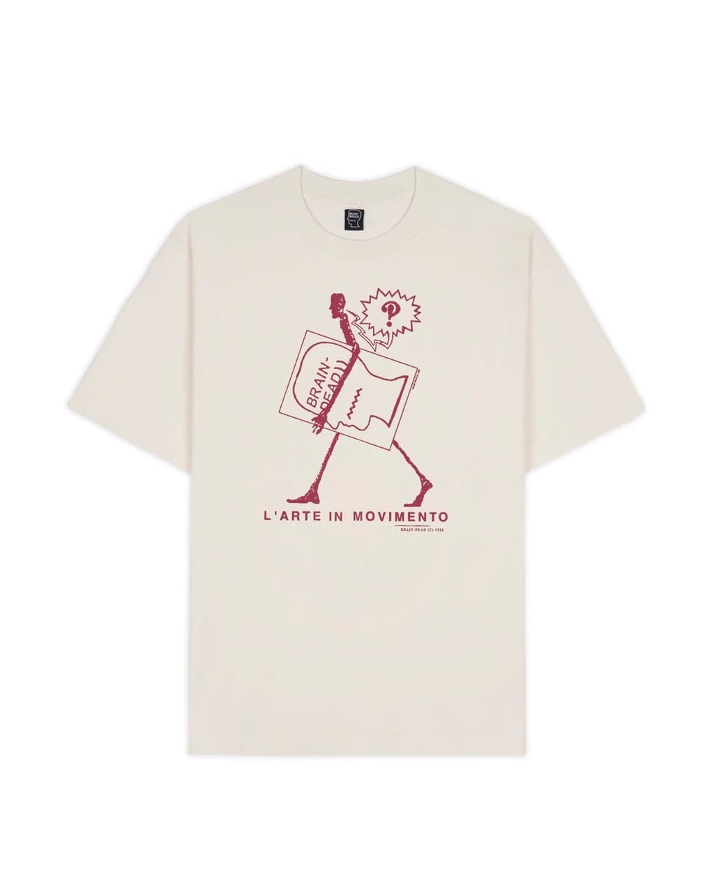 BRAIN DEAD/ブレインデッド/MOVIMENTO T-SHIRT - CREAM CREAM M
