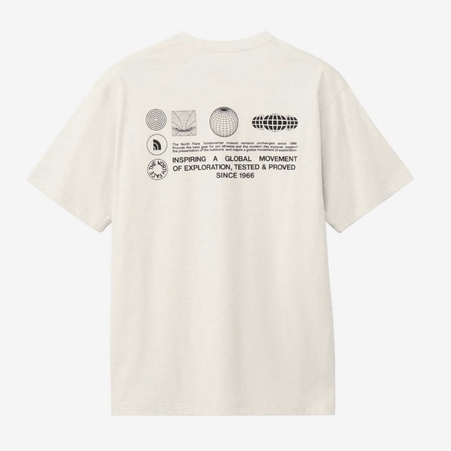 THE NORTH FACE/ザ・ノースフェイス/S/S FD Globe Grid Cotton Teeショートスリーブフラッシュドライグローブグリッドコットンティー LightGray M