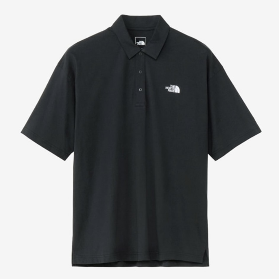 THE NORTH FACE/ザ・ノースフェイス/S/S FD Cotton Polo ショートスリーブフラッシュドライコットンポロ ポロシャツ BLACK M