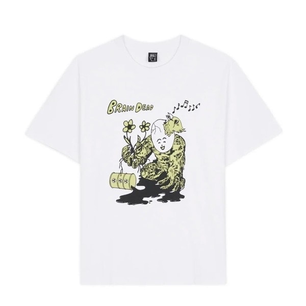 BRAIN DEAD/ブレインデッド/NUCLEAR EVOLUTION T-SHIRT - WHITE WHITE M