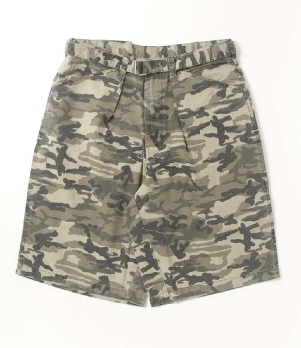 B omnivore/ビーオムニボー/ＲＩＰＳＴＯＰ　ＢＥＬＴ　ＳＨＯＲＴＳ　リップストップベルトショーツ CAMO M