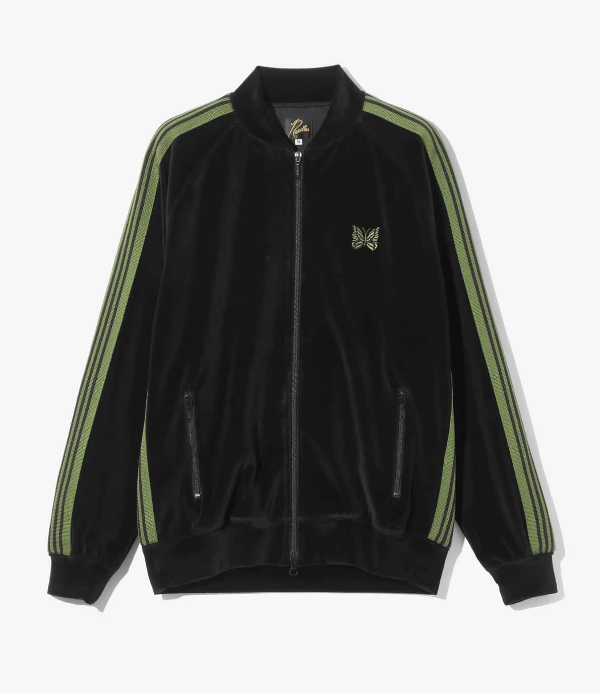 Needles/ニードルズ/Rib Collar Track Jacket - C/PE Velour 25AW BLACK M