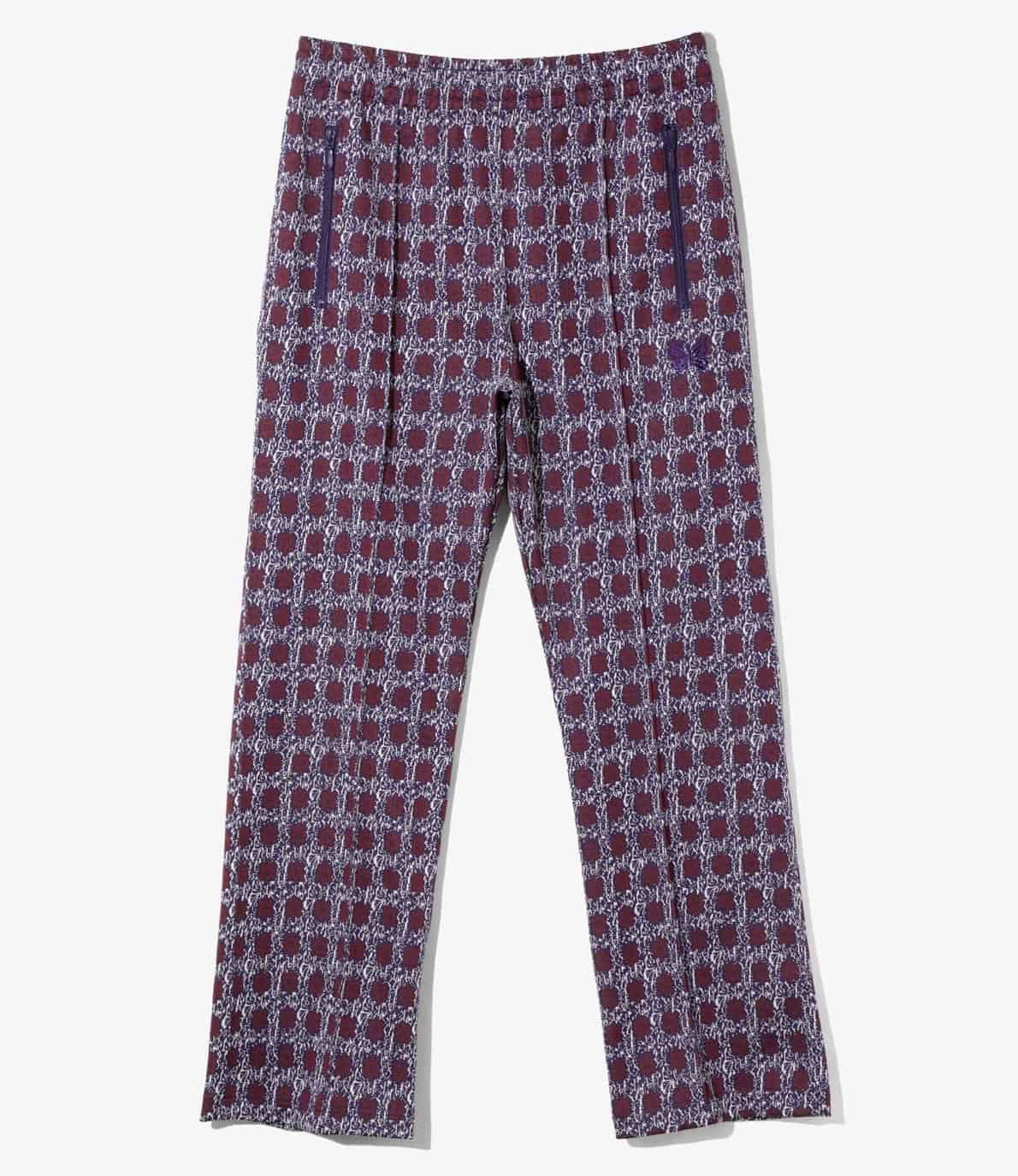 Needles/ニードルズ/Track Pant - Poly Jacquard Flower 25AW PURPLE/Flower XS