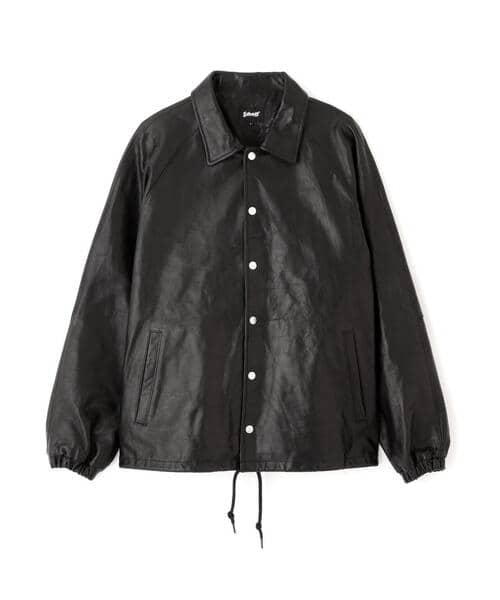 Schott/ショット/LEATHER COACH JACKET/レザー コーチジャケット BLACK M