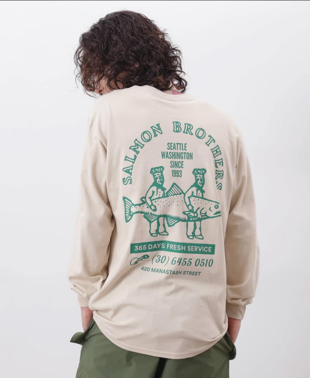 MANASTASH/マナスタッシュ/CiTee L/S TEE SALMON BEIGE S