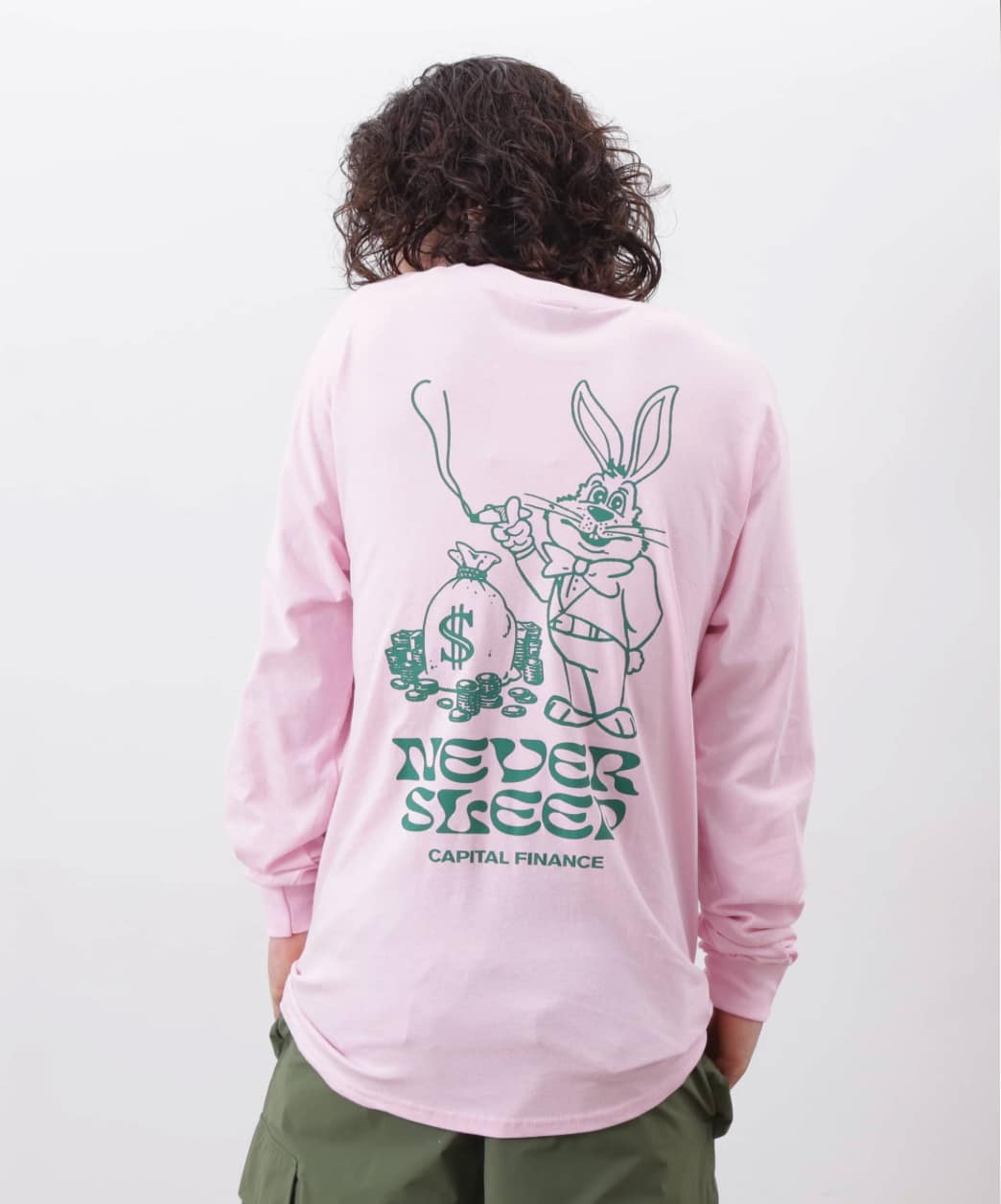  MANASTASH/マナスタッシュ/CiTee L/S TEE RABBIT PINK S