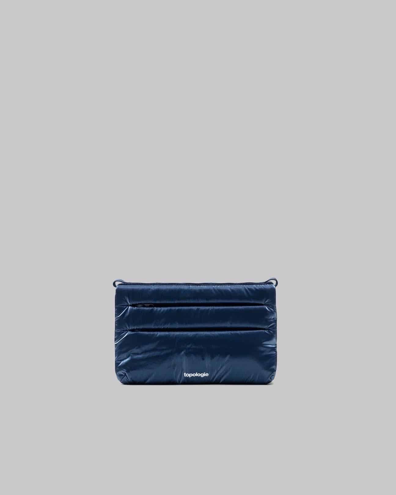 Topologie/トポロジー　Flat Sacoche Small フラット サコッシュ スモール【バッグ単体】 Marine Blue Metallic SMALL