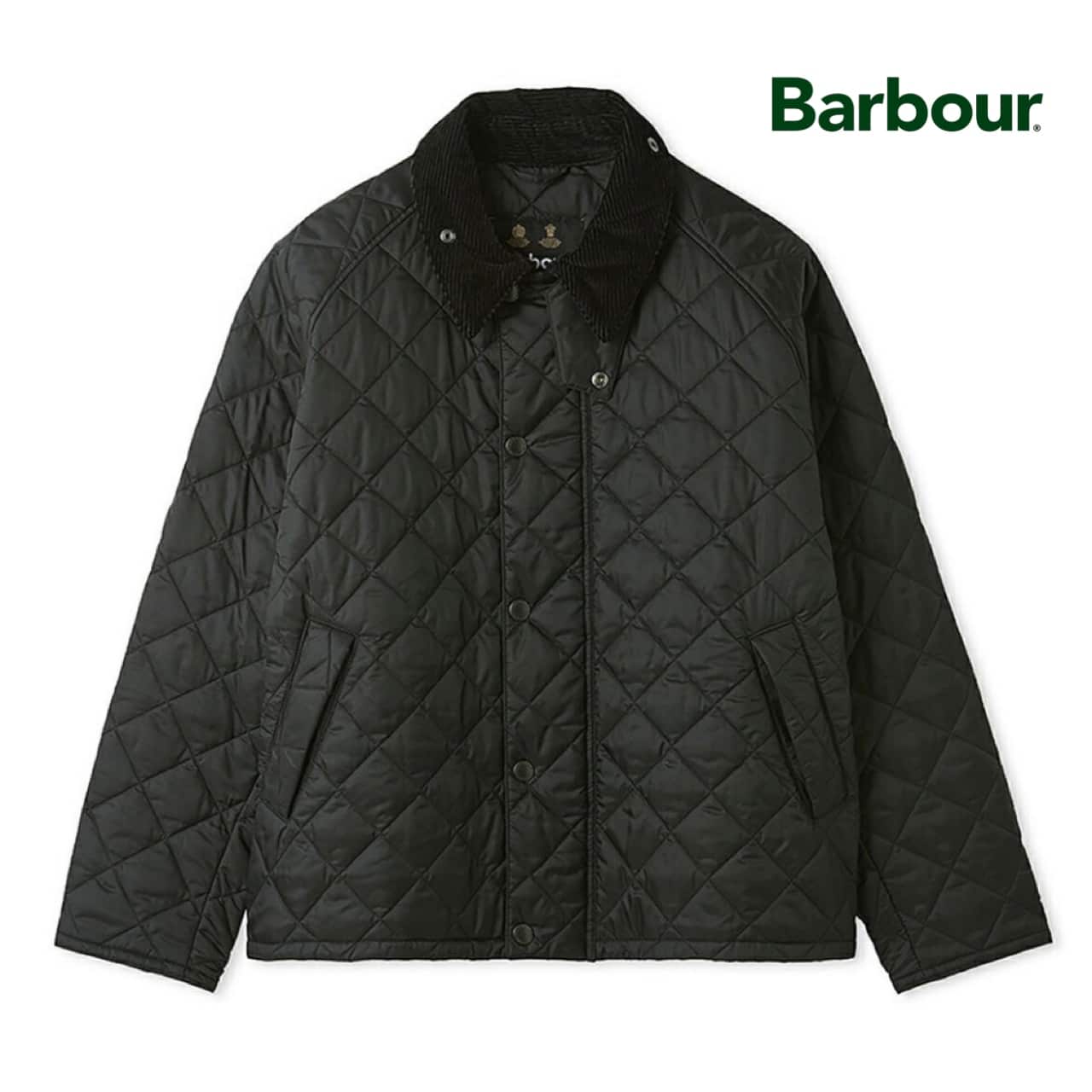 Barbour/バブアー　【TRANSPORT / トランスポート】キルティング ブルゾン（ユニセックス）　252MQU1796 BLACK 38