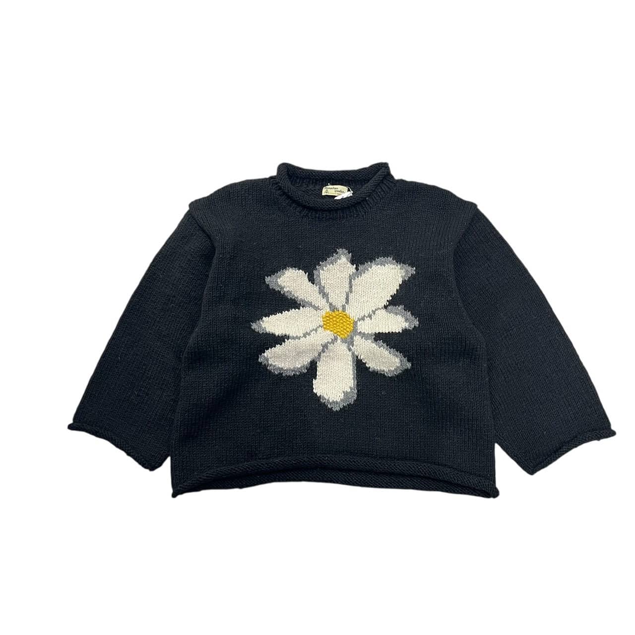 MacMahon Knitting Mills/マクマホンニッティング ミルズ/ALL ROLL KNIT-FLOWER BLACK FREE