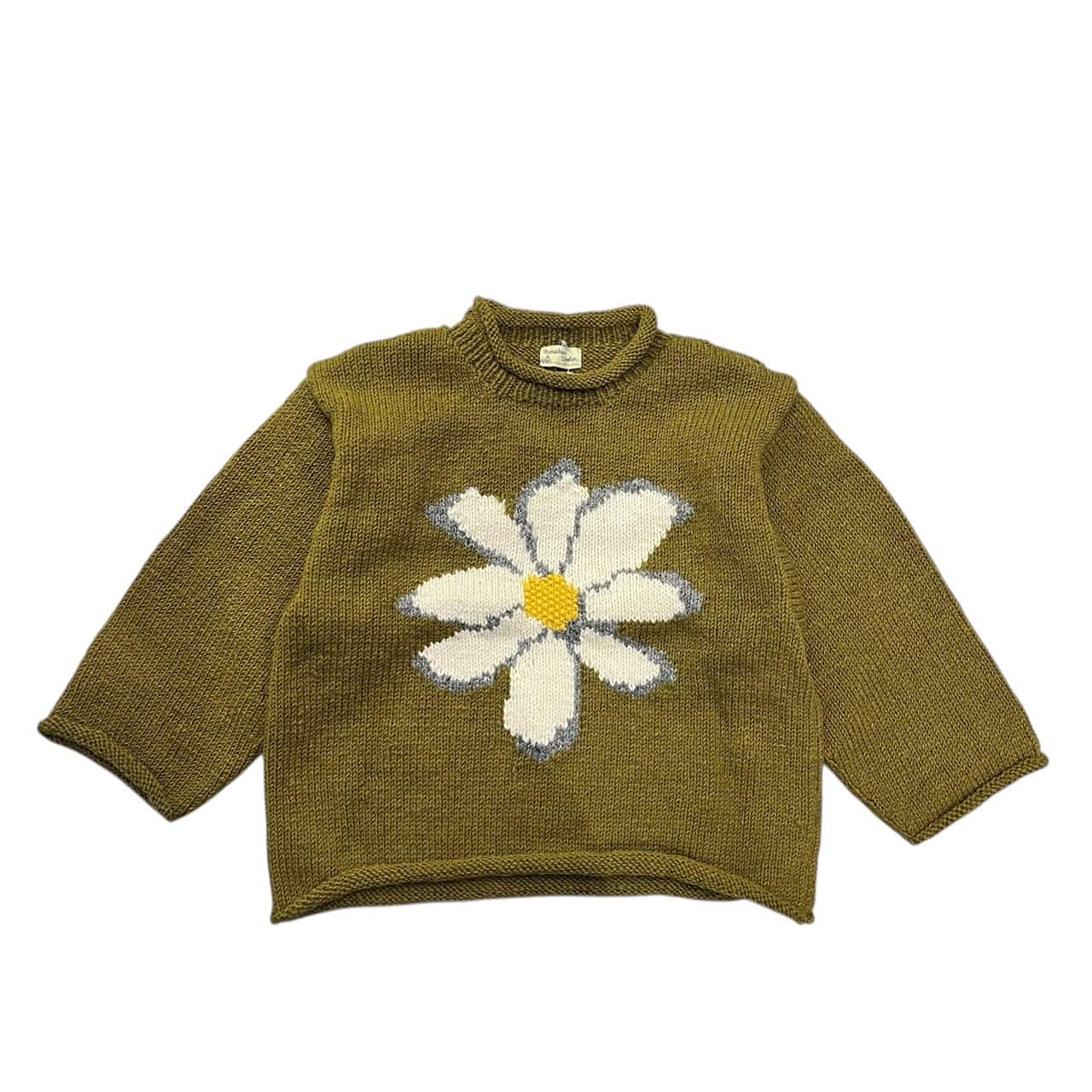 MacMahon Knitting Mills/マクマホンニッティング ミルズ/ALL ROLL KNIT-FLOWER OLIVE FREE