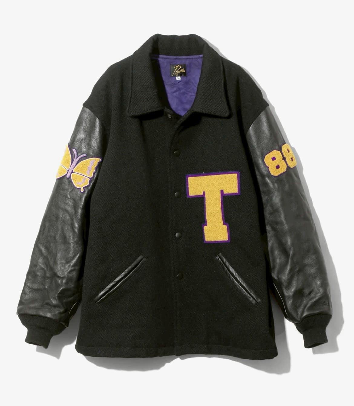 Needle/ニードルズ　Lettered Coat - Wool Melton 25AW BLACK L