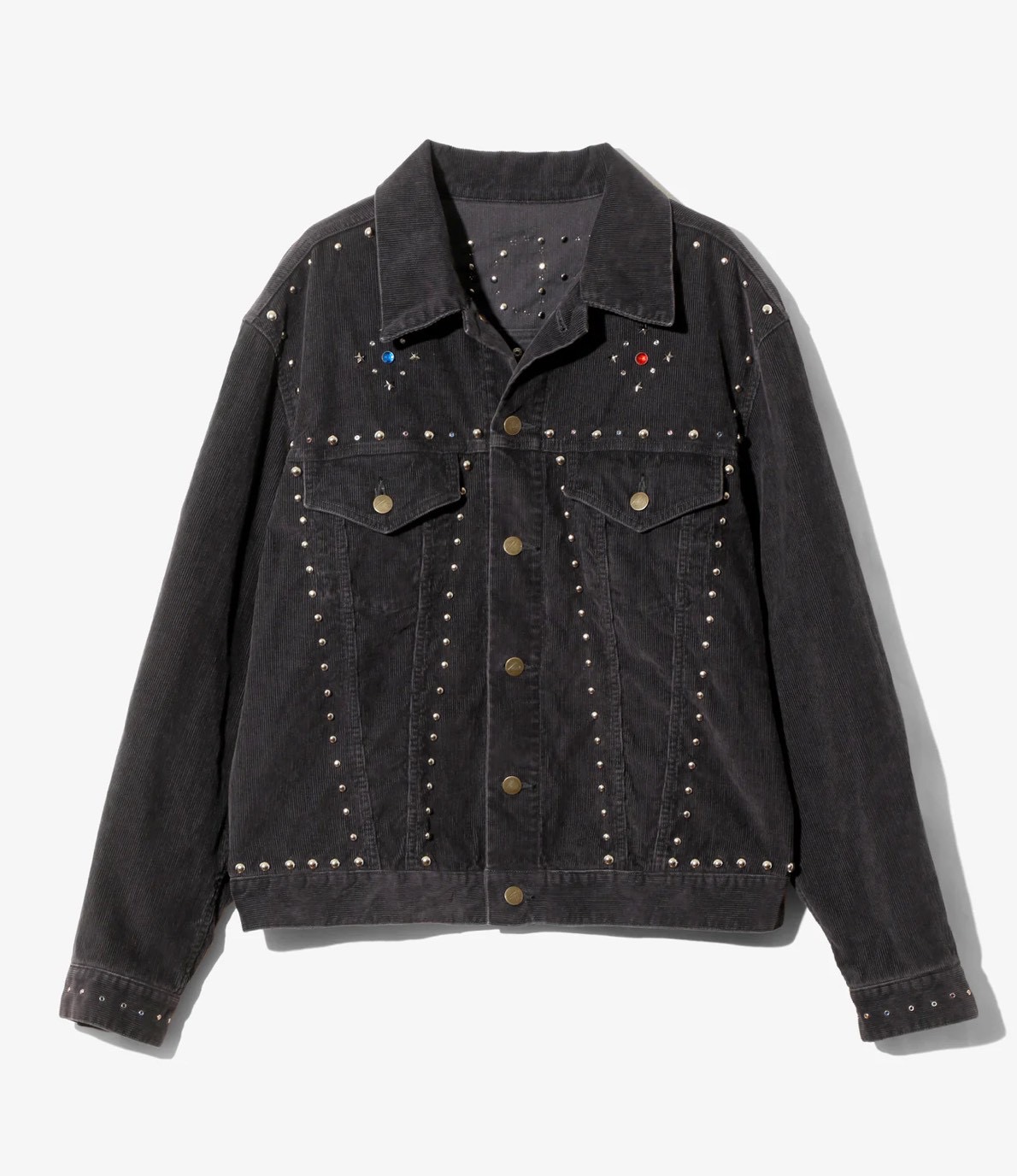 NEEDLES/ニードルズ/STUDDED JEAN JACKET - 14W CORDUROY スタッズジャケット BLACK M