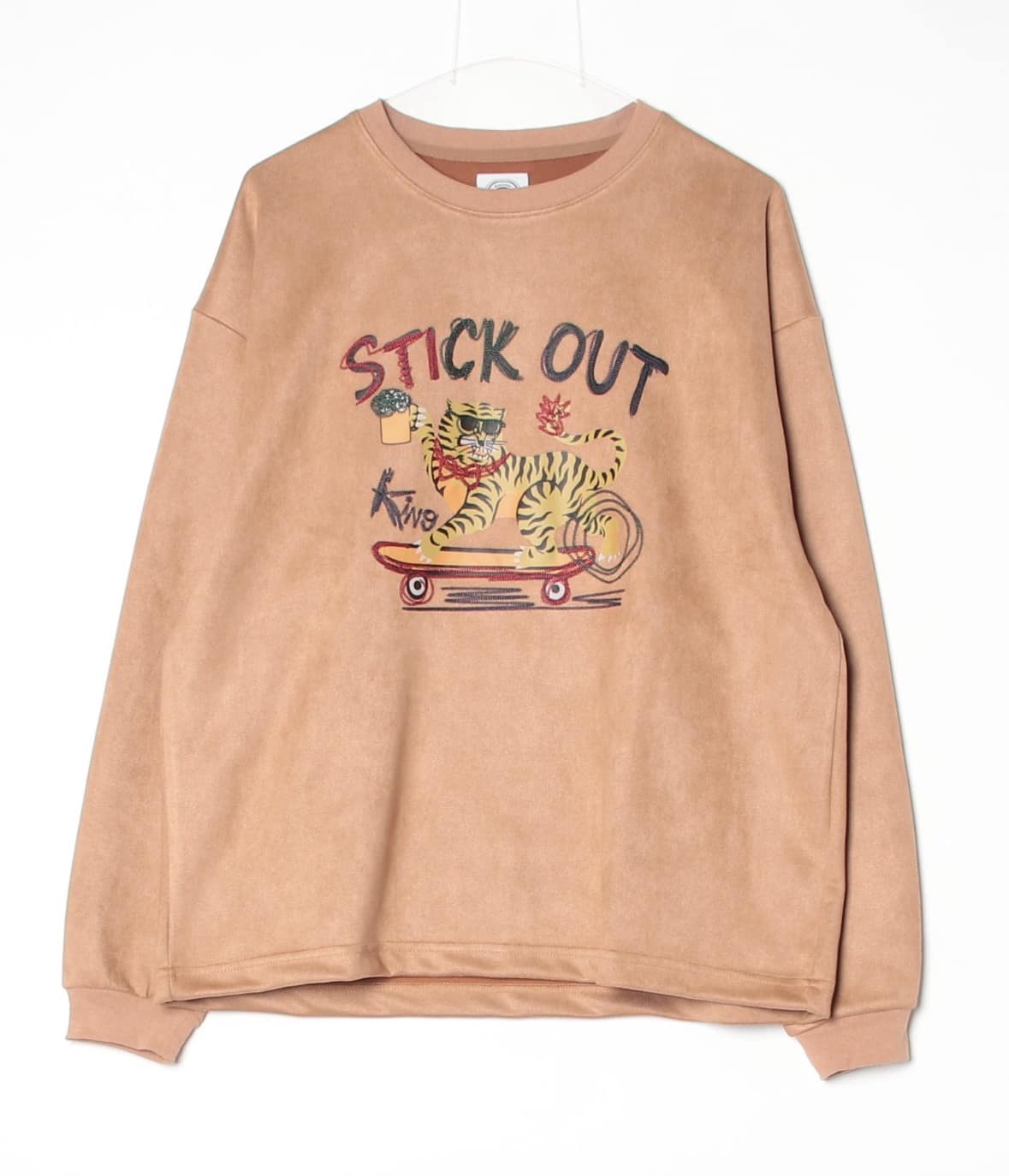 B omnivore/ビーオムニボー/ＢＯ／SUEDE TIGER L/S PO BEIGE M