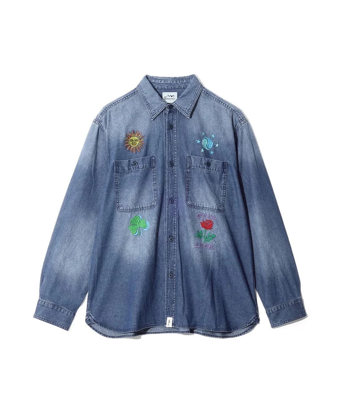 MANASTASH/マナスタッシュ/EMBROIDERY SHIRTS INDIGO S