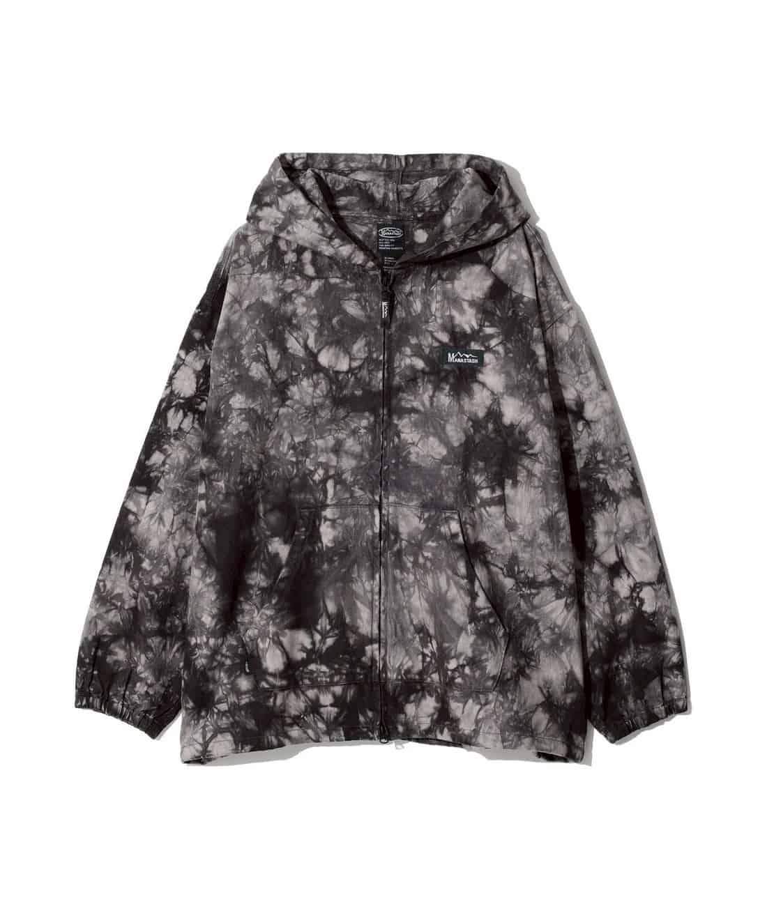 MANASTASH/マナスタッシュ/TIE DYE CHILLIWACK HOODIE BLACK S