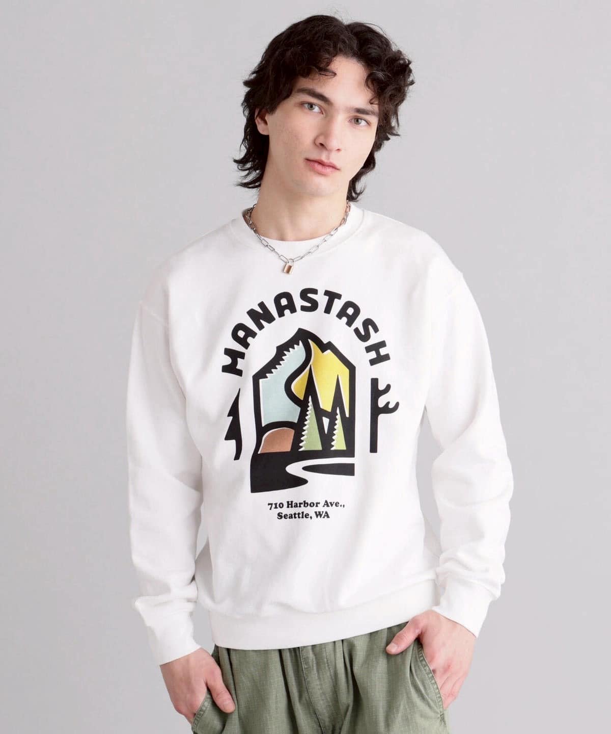  MANASTASH/マナスタッシュ/Citee Sweat OUTDOOR WHITE S