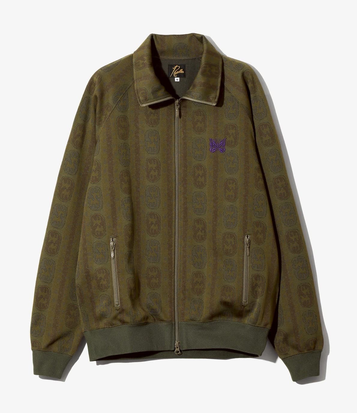 Needles/ニードルズ　Track Jacket-poly Jacquard 26ss-OLIVE- OLIVE M
